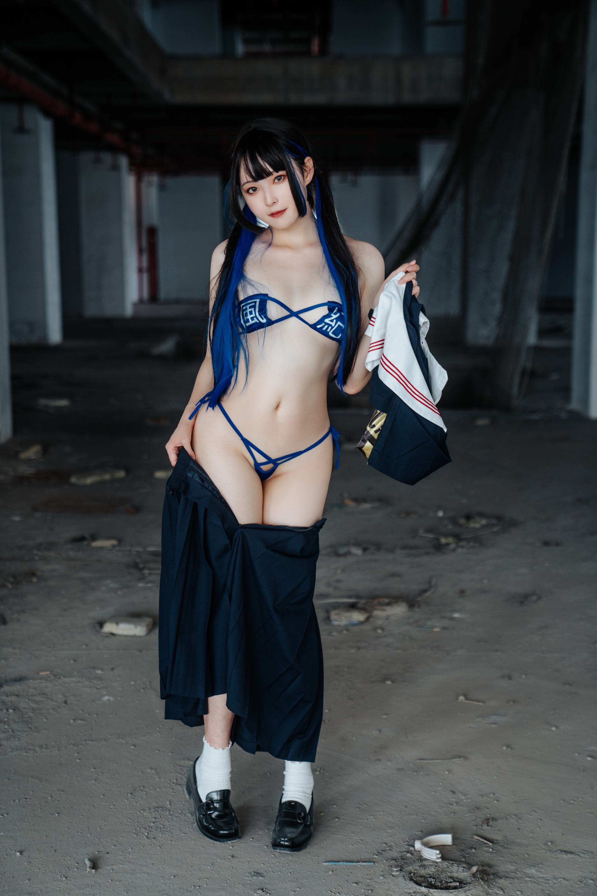 图片[1]-Natsuko夏夏子 – NO.056  废墟风纪委员[46P]-XikXak